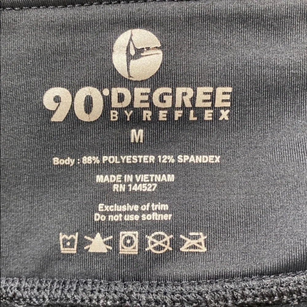 90 Degree Contrast Sport Pants Active Black Size M